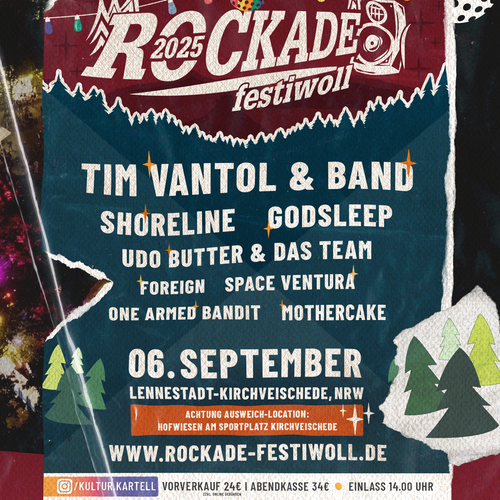 Tickets kaufen für Rockade Festiwoll 2025 am 06.09.2025